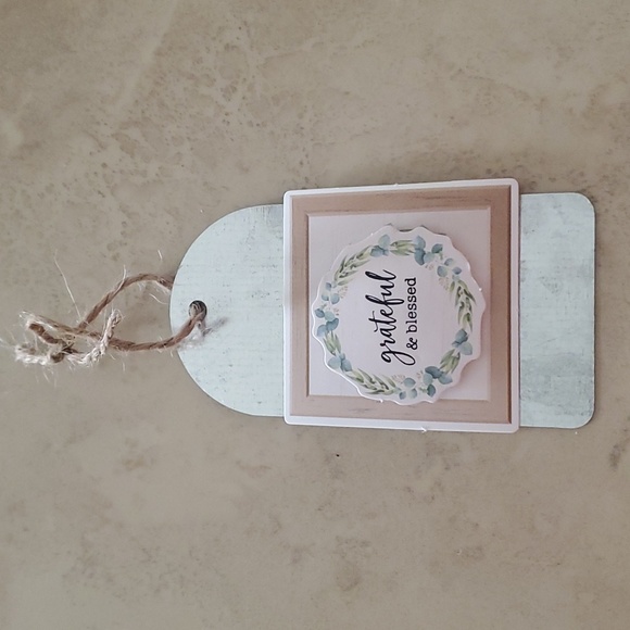 **SALE**Grateful & Blessed Mini Sign - Picture 1 of 3